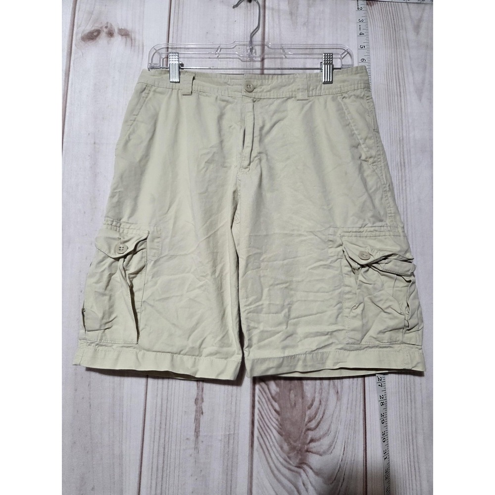 Polo Ralph Lauren Shorts Boys 20 Khaki Cargo Cotton Pockets Flat Front Casual